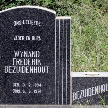 BEZUIDENHOUT Wynand Frederik 1894-1974