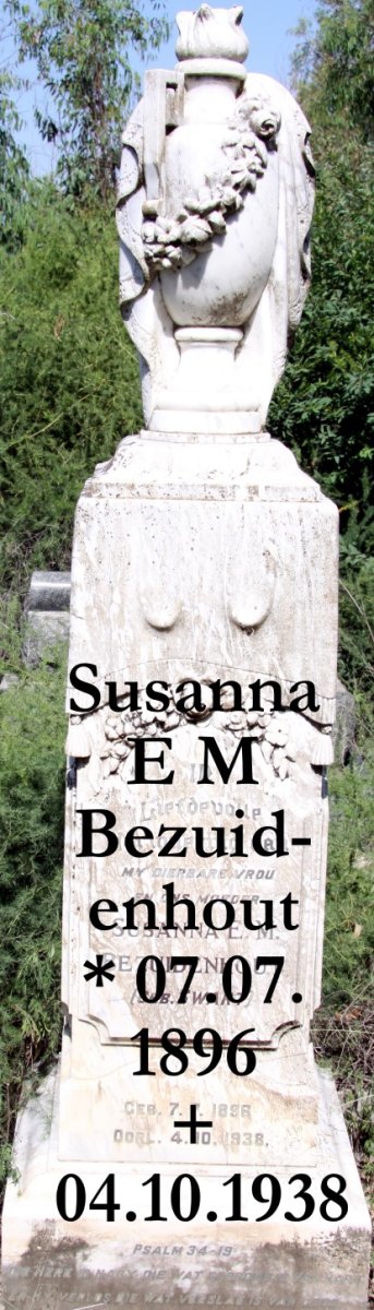 BEZUIDENHOUT Susanna E.M. 1896-1928