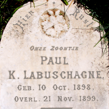 LABUSCHAGNE Paul K. 1898-1899