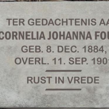 FOURIE Cornelia Johanna 1884-1901
