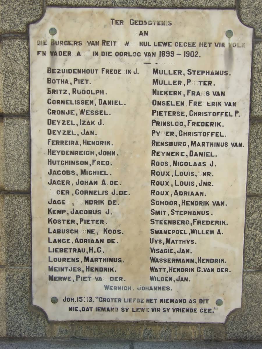 3. Monument - Anglo Boereoorlog 1899-1902