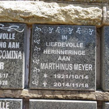 MEYER Marthinus 1921-2014