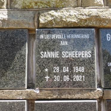 SCHEEPERS Sannie 1948-2021