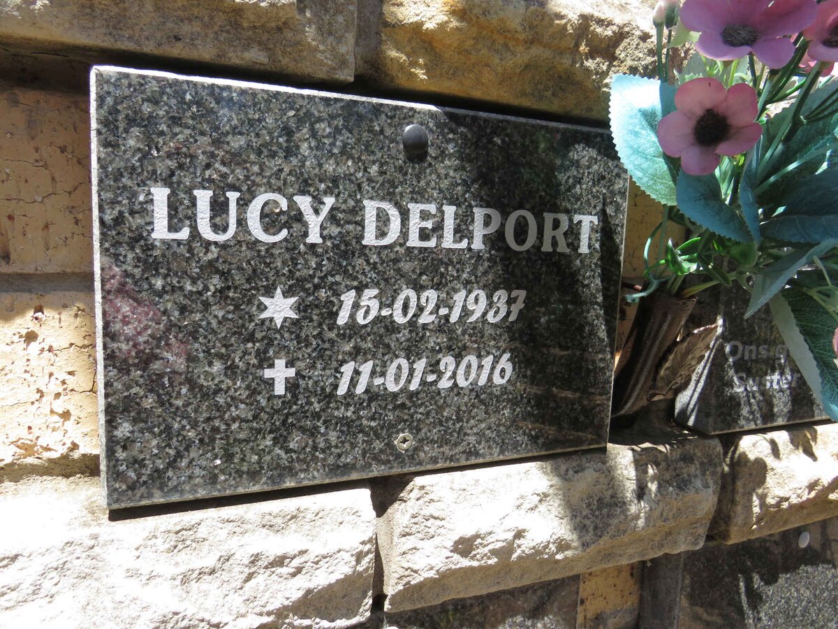 DELPORT Lucy 1937-2016