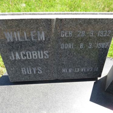 BUYS Willem Jacobus 1932-1987