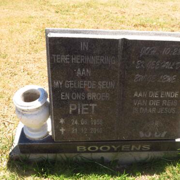 BOOYENS Piet 1958-2010