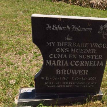 BRUWER Maria Cornelia 1943-2009