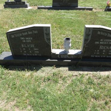 CRONJE Klasie 1922-2016 & Riena 1924-1995