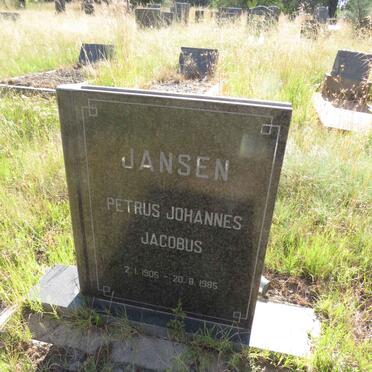 JANSEN Petrus Johannes Jacobus 1905-1985