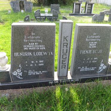 KRUGER Hendrik Lodewyk 1912-1990 & C.J. 1915-1994