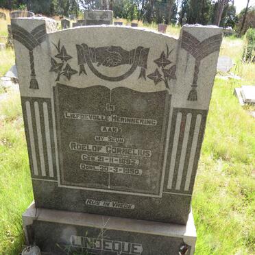 LINDEQUE Roelof Cornelius 1892-1950