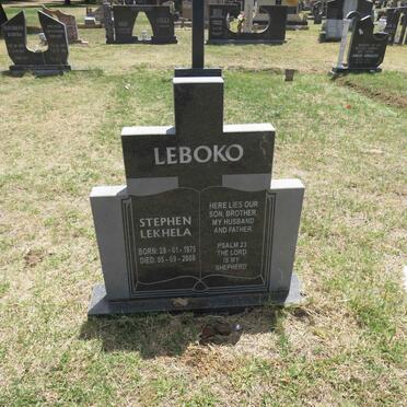 LEBOKO Stephen Lekhela 1975-2008