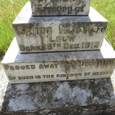 LOUW Grace Eleanor 1919-1920