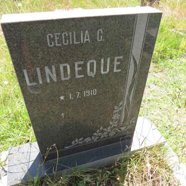 LINDEQUE Cecilia G. 1910-