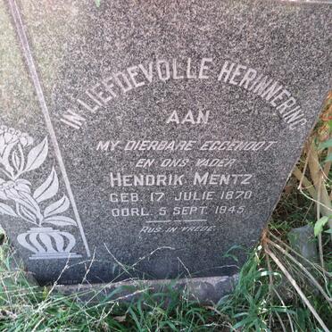 MENTZ Hendrik 1870-1945