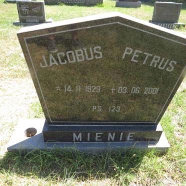MIENIE Jacobus Petrus 1929-2001