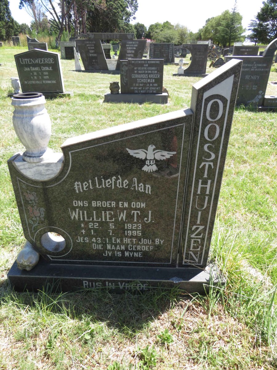 OOSTHUIZEN Willie W.T.J. 1923-1995