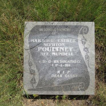 POULTNEY Marjorie Esther Sephton nee MUNDELL 1876-1964