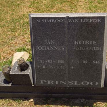 PRINSLOO Jan Johannes 1929-2011 & Kobie SERFONTEIN 1944-