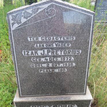 PRETORIUS Izak J. 1872-1956