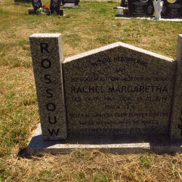 ROSSOUW Rachel Margaretha 1969-2014 