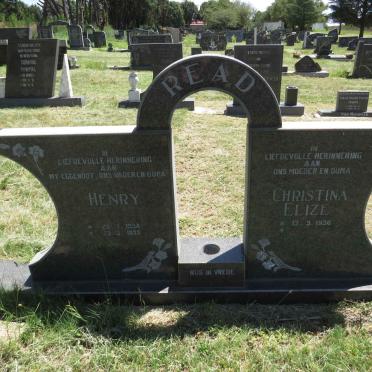 READ Henry 1934-1995 & Christina Elize 1936-