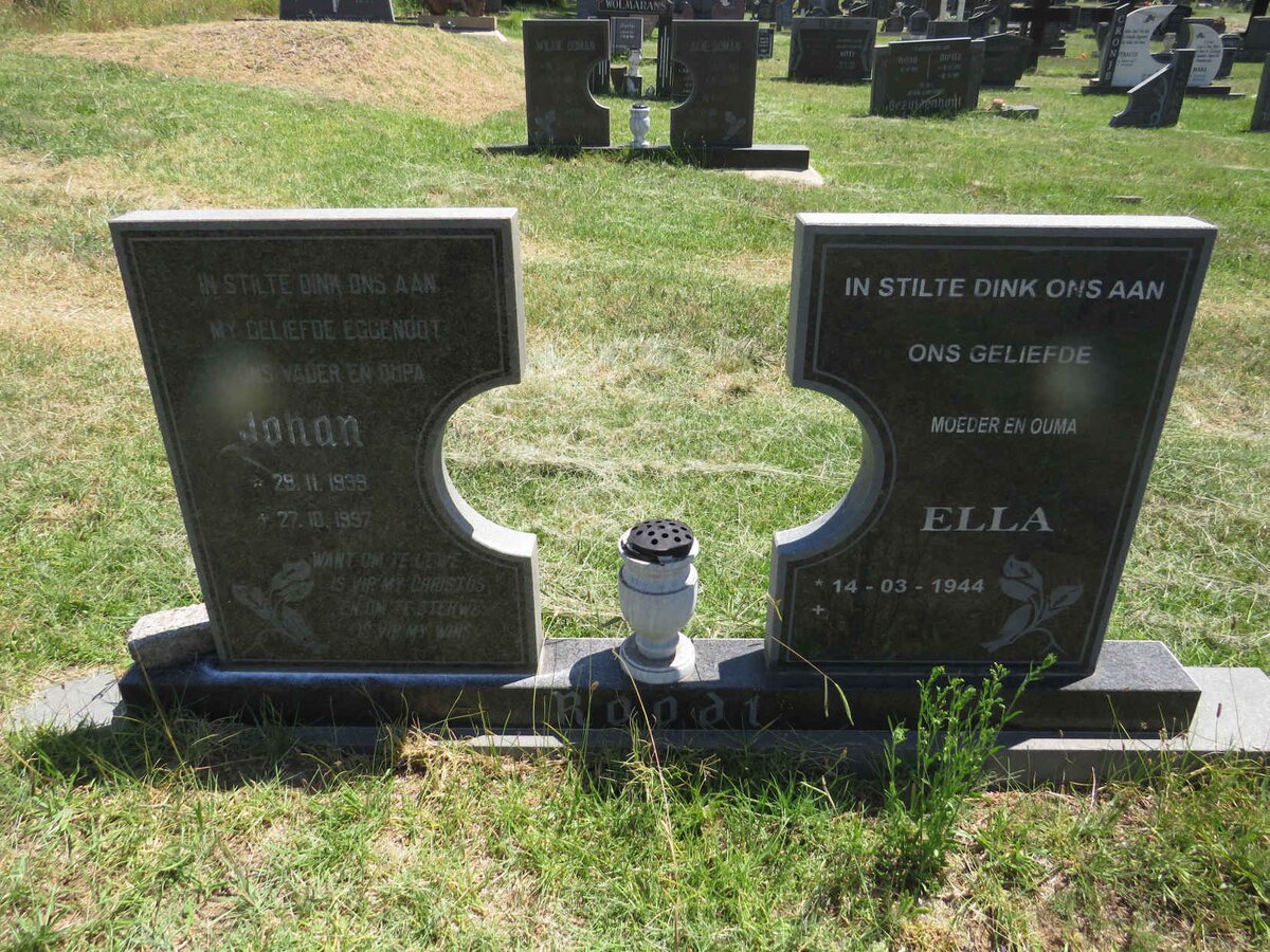 ROODT Johan 1939-1997 & Ella 1944-