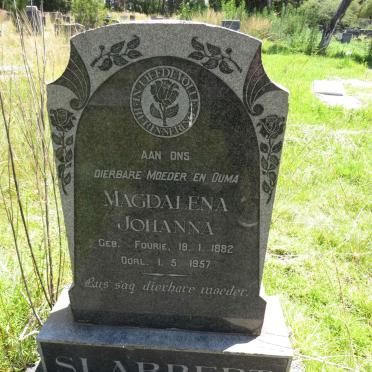 SLABBERT Magdalena Johanna nee FOURIE 1882-1957