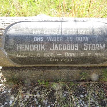 STORM Hendrik Jacobus 1888-1958