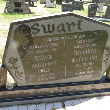 SWART Willem Johannes 1924-1998 & Dorothea Wilhelmina STEYN 1933-2021