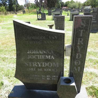 STRYDOM Johanna Jochema nee DE KOCK 1918-1995