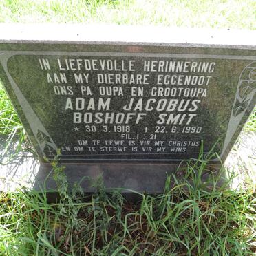 SMIT Adam Jacobus Boshoff 1918-1990