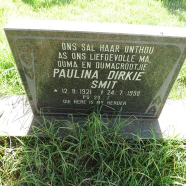 SMIT Paulina Dirkie 1921-1998
