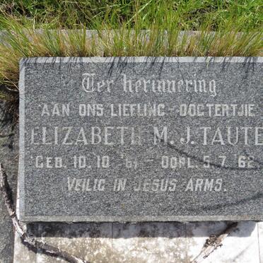 TAUTE Elizabeth M.J. 1961-1962