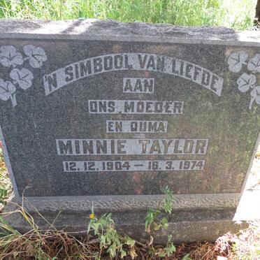 TAYLOR Minnie 1904-1974