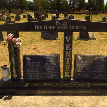 VENTER Stephanus Christiaan 1946-2020 & Elsie Magdalena HAYDEN 1949-