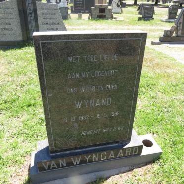 WYNGAARD Wynand, van 1932-1998