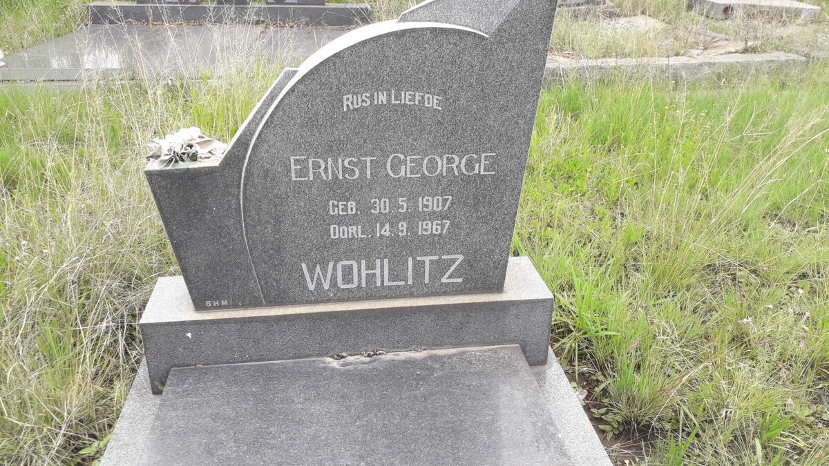 WOHLITZ Ernst George 1907-1967