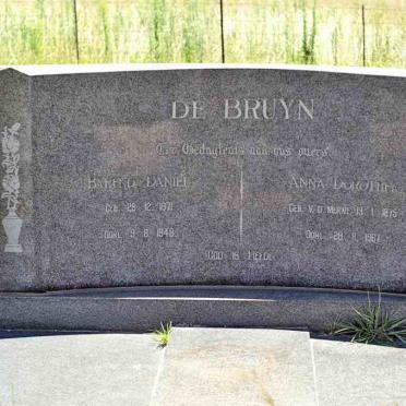 BRUYN Barend Daniel, de 1871-1948 &amp; Anna Dorothea V.D. MERWE 1875-1967