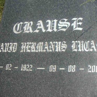 CRAUSE David Hermanus Lucas 1922-2002