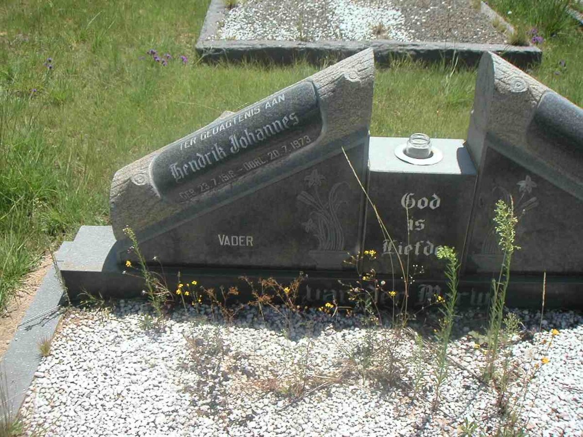 MERWE Hendrik Johannes, van der 1918-1973