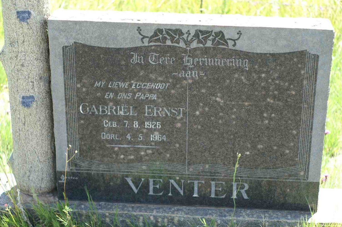 VENTER Gabriël Ernst 1925-1964