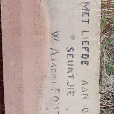 FOURIE W.A. 1943-1943