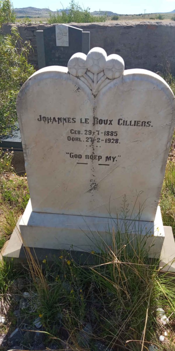CILLIERS Johannes le Roux 1885-1928
