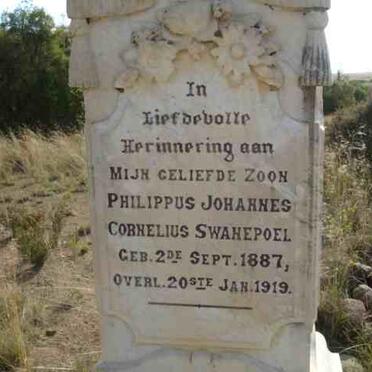SWANEPOEL Philippus Johannes Cornelius 1887-1919