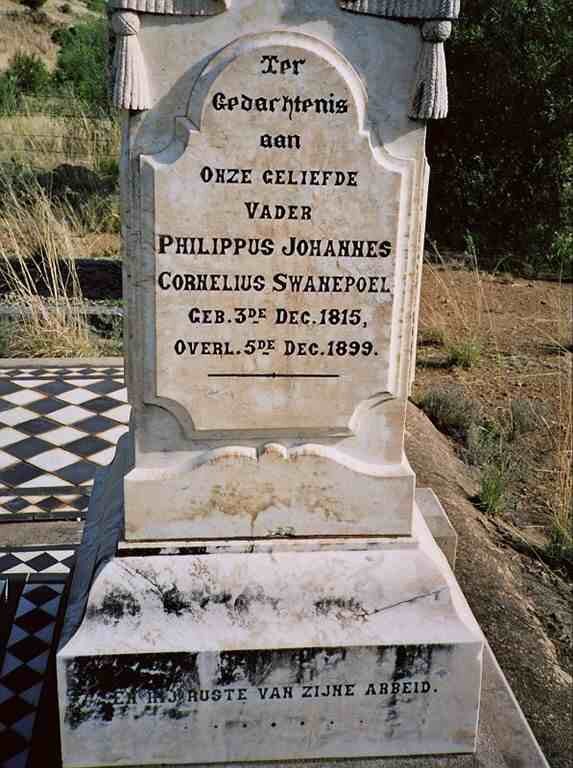SWANEPOEL Philippus Johannes Cornelius 1815-1899 a
