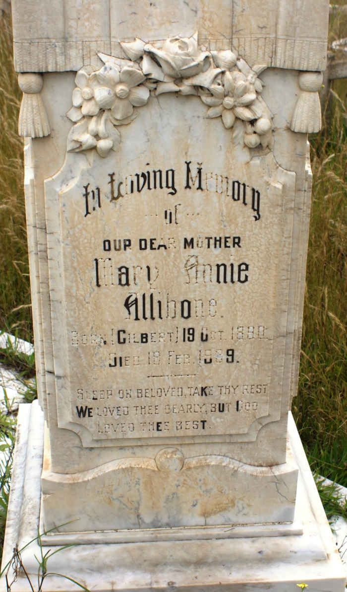 ALLIBONE Mary Annie nee GILBERT 1880-1939
