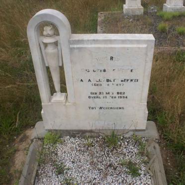 BEKKER Maria Elizabeth 1862-1934