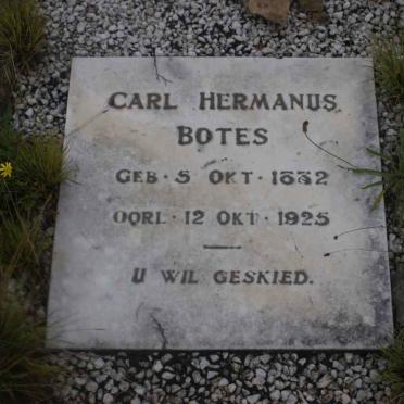 BOTES Carl Hermanus 1882-1925