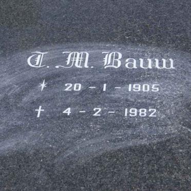 BAUW J.M. 1905-1982
